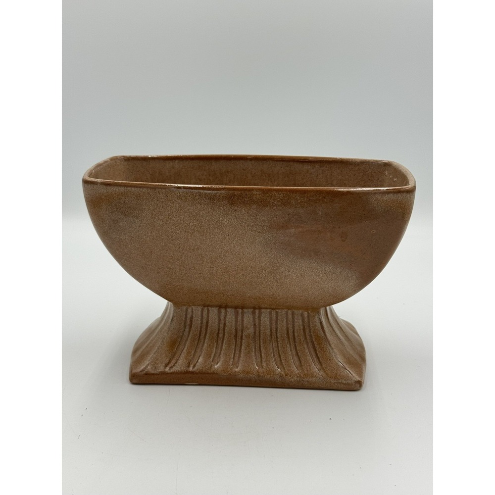 Vintage Frankoma Pottery Planter Vase #17  Plainsman Brown VG